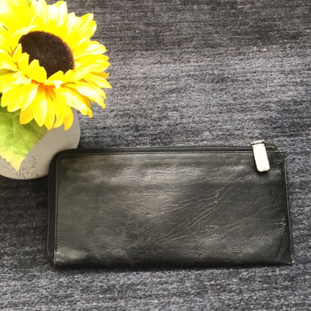 Yves Saint Laurent Black Travel Wallet - Picture 2 of 8
